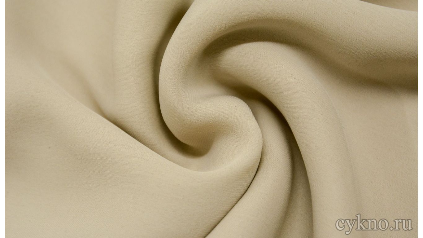 Ткань Плательная кремовая хаки